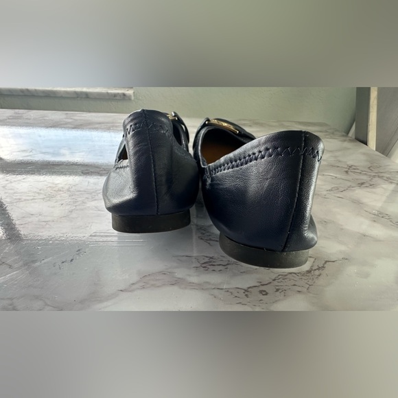 Lauren Ralph Lauren Betty navy blue leather ballet flats - Picture 10 of 10